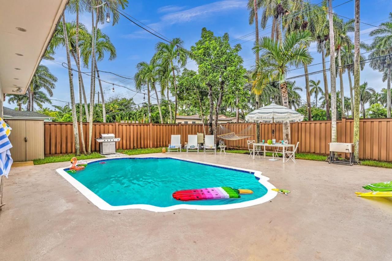Tropical Oasis With Pool 10 Mins Airport & 5 Mins Beach Hollywood Exterior foto