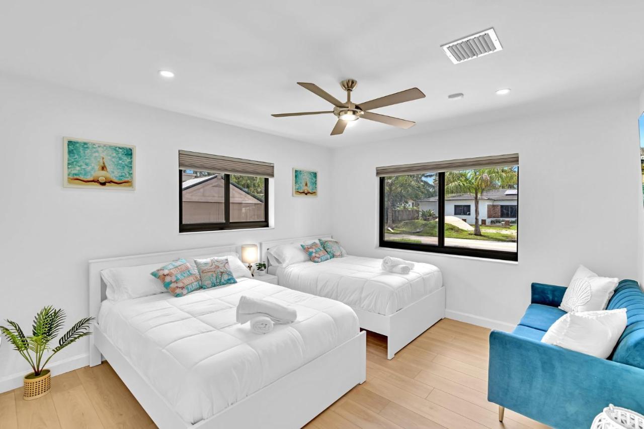 Tropical Oasis With Pool 10 Mins Airport & 5 Mins Beach Hollywood Exterior foto